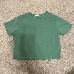 Cotton on green crop top
